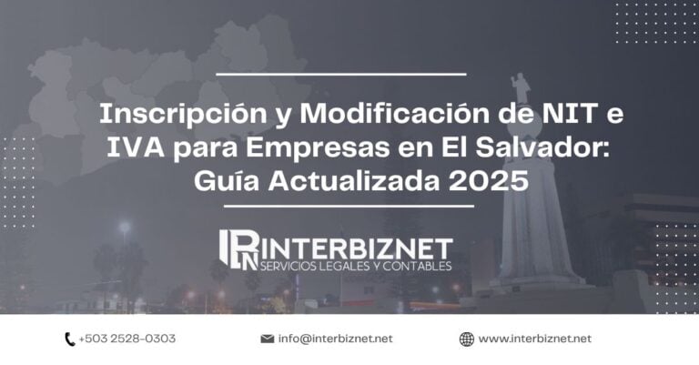 Inscripción NIT e IVA en El Salvador Proceso de inscripción, modificación y reposición de tarjeta NIT e IVA para personas jurídicas en El Salvador